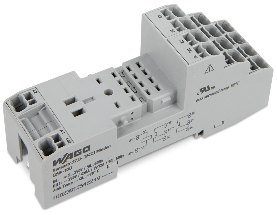 WAGO GmbH & Co. KG Relaissockel für 2 und 4 Wechsler 858-100