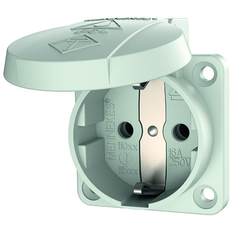 Mennekes Schuko-Anbau-Steckdose 16A,2p+E,230V,gr 11010