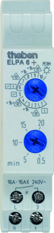 Theben Treppenlicht-Zeitschalter 10 Funktionen ELPA 6 plus
