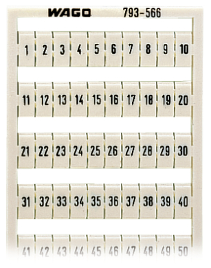 5 STK WAGO GmbH & Co. KG WMB-Bezeichnungssystem W: 1-50(2x) 793-566