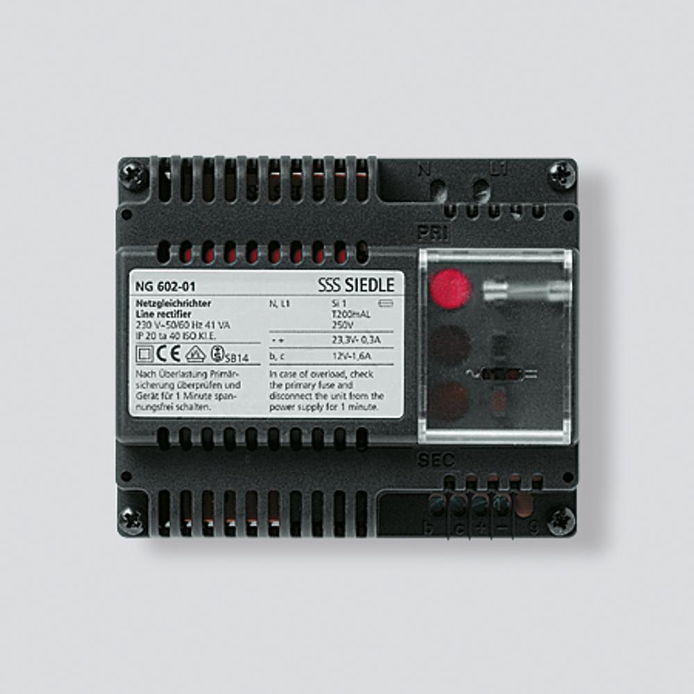 Siedle&Söhne Gleichrichter 230V/12VAC - 23,3VDC NG 602-01 DE