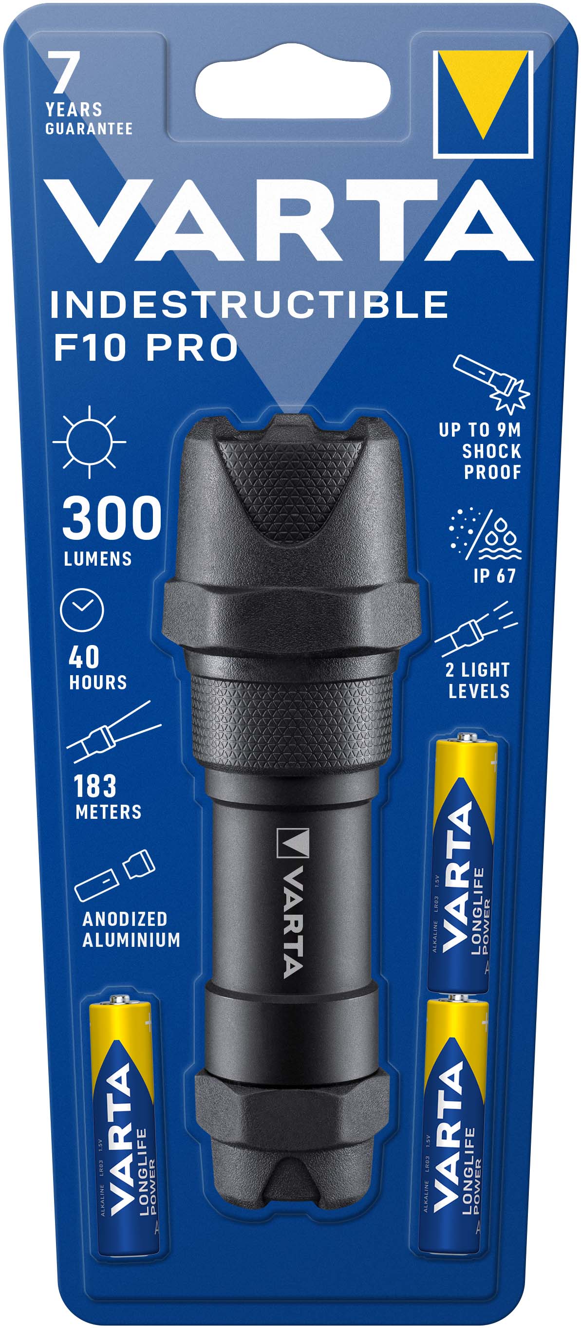 Varta Cons.Varta LED-Taschenlampe F10 Pro 3AAA m.Batt. IndestructibleF10Pro