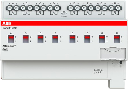 ABB Stotz S&J Schaltaktor 8fach, 16A, REG SA/S8.16.2.2