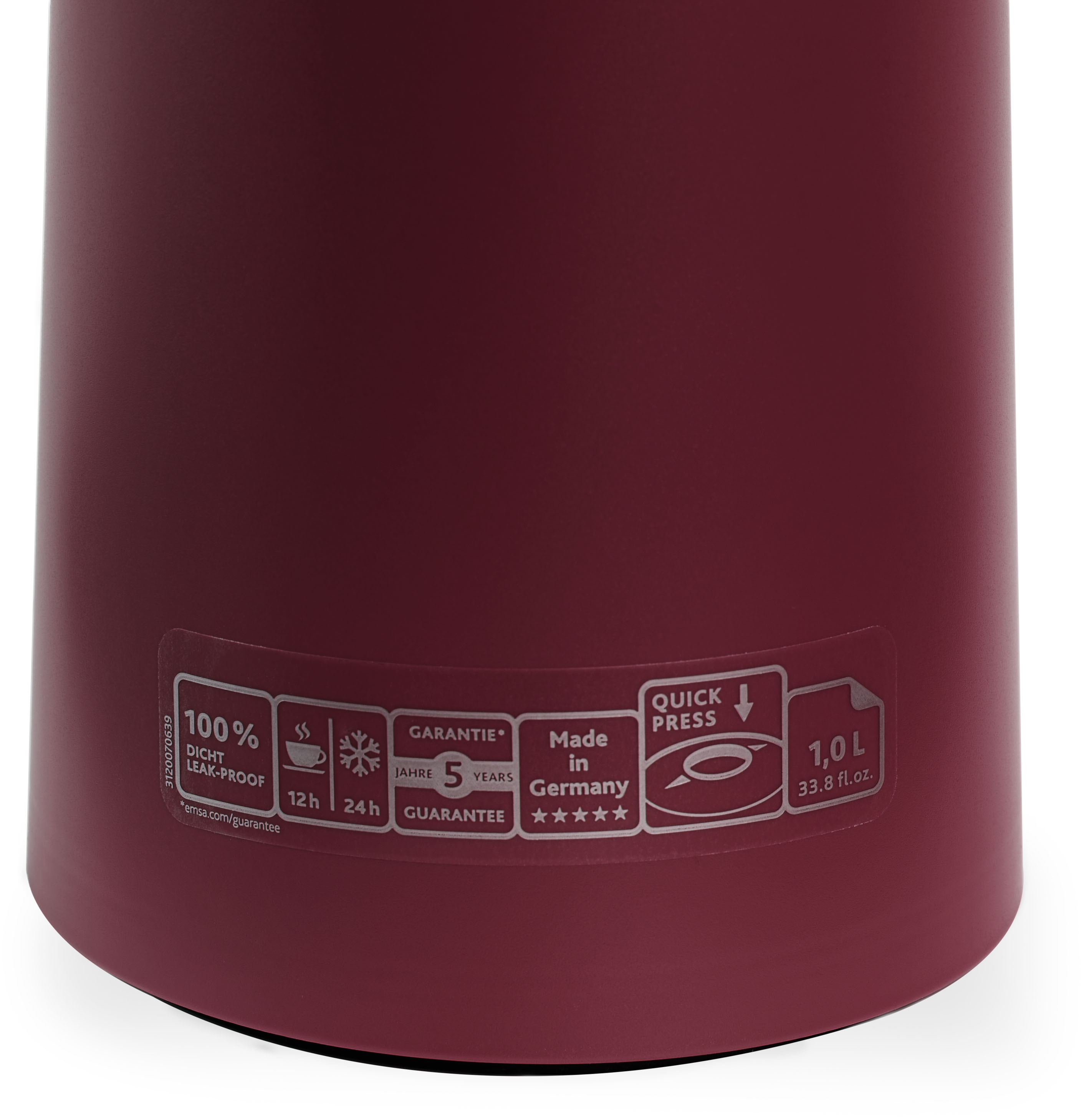 Groupe SEB WMF Isolierkanne Weinrot MOTIVA 1L wein-rt