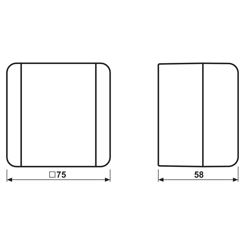 Jung Wippschalter Aus 2-pol. 802 W