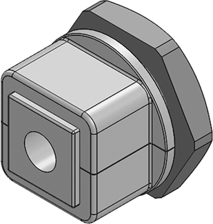 Icotek Kabelverschraubung teilbar M32 KVT 32 gy