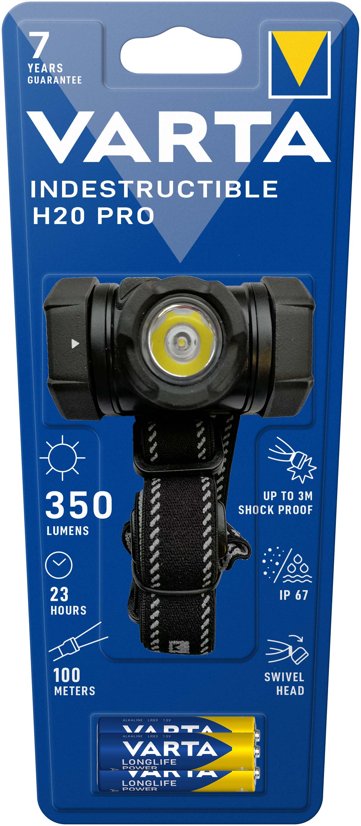Varta Cons.Varta LED-Taschenlampe H20 Pro 3AAA m.Batt. IndestructibleH20Pro