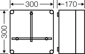 Hensel Zählergehäuse 300x300x170mm T=146 Mi 2200 Hensel Zählergehäuse 300x300x170mm T=146 Mi 2200