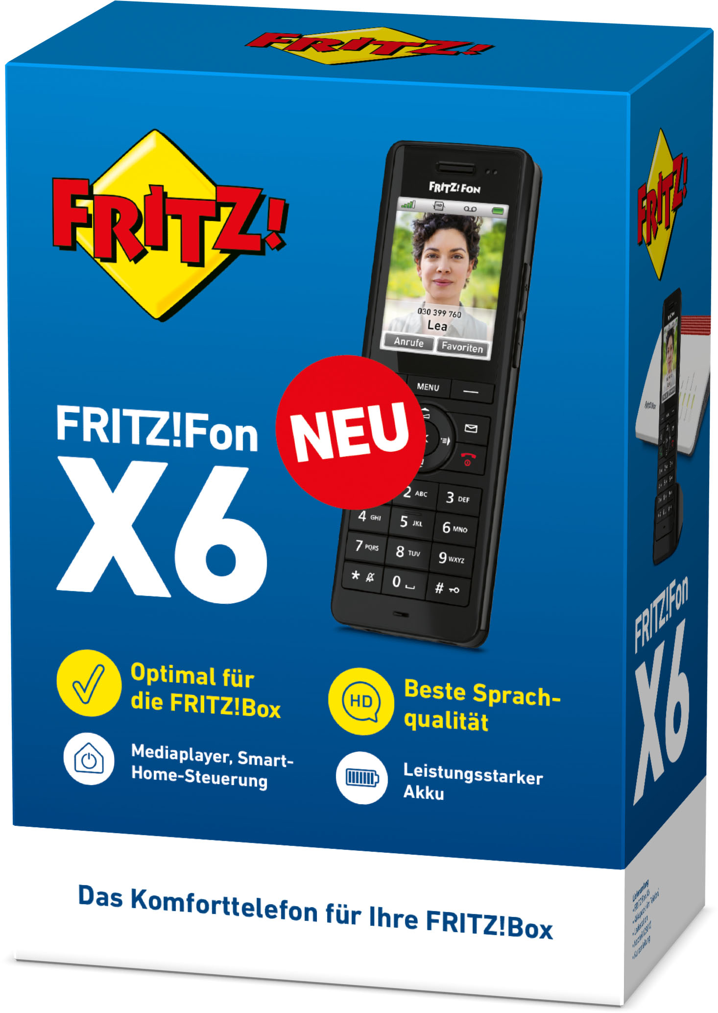 FRITZ! DECT Telefon FRITZ!Fon X6 schwarz