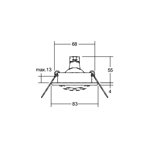 Brumberg Leuchten Einbauleuchte 50W eds 00219122
