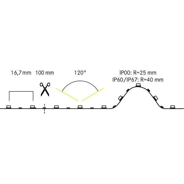 Brumberg Leuchten LED-Flexband 5000mm 24V 4100K IP00 15201004 EEK F (Spektrum A bis G )