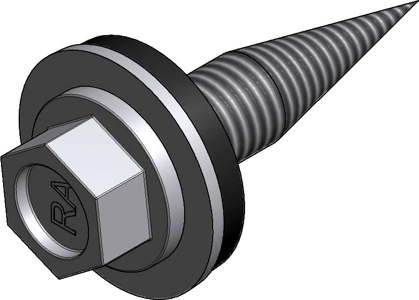 100 STK Schletter Solar Dünnblechschraube 5,5x25 A2 m. Dichtsc 943000-700
