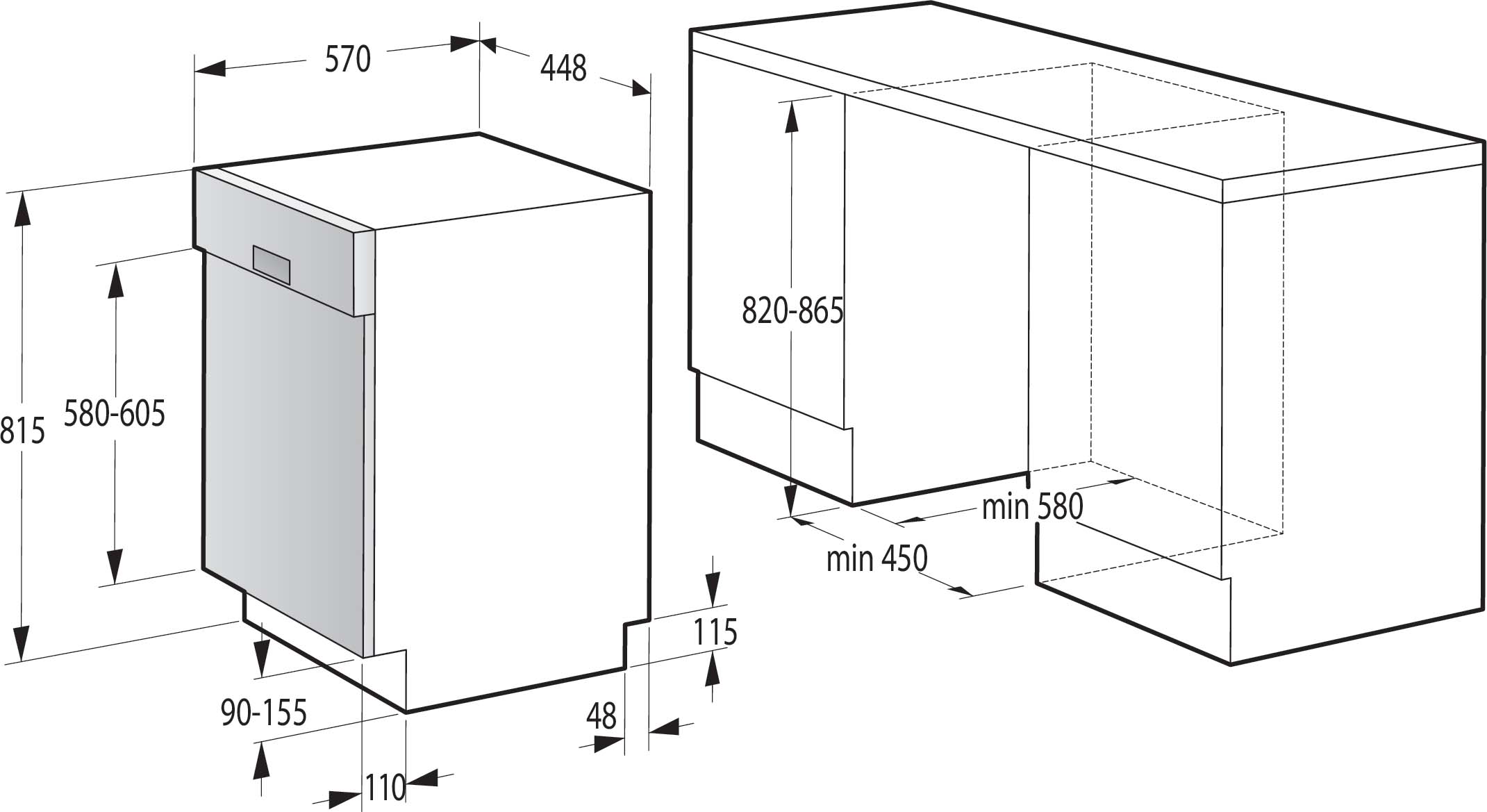 Hisense Gorenje DA EB-Geschirrspüler 45cm,9 MG, 9l, 47 dB GI520E15X