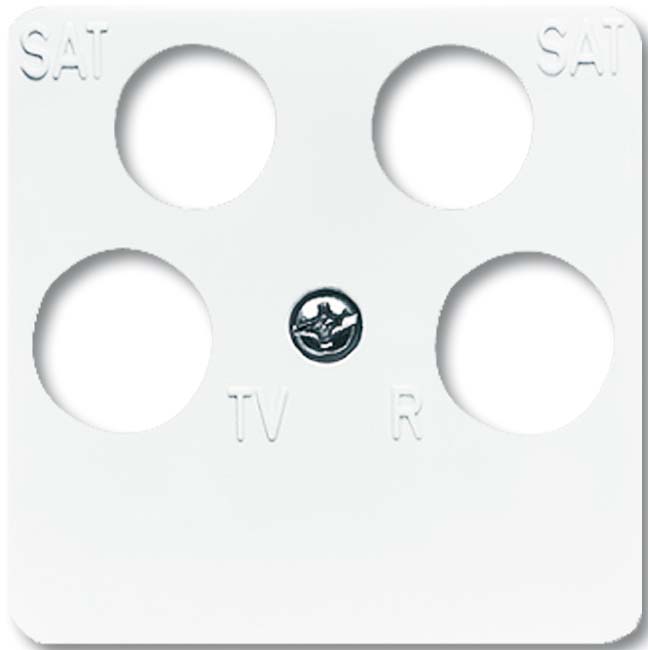 Busch-Jaeger Zentralscheibe aws Antenne, 4-fach 1743/10-04-214