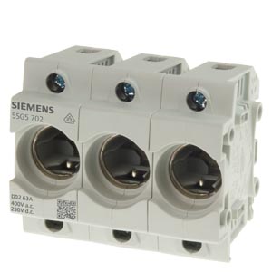 Siemens Dig.Industr. Neozed-Sicherungssockel Gr.D01, 3-polig 5SG5302