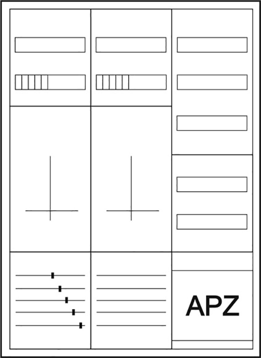 Eaton Zähler-Komplettschrank 3-Punktbefestigung ZSD-ZZV-1100/APZ