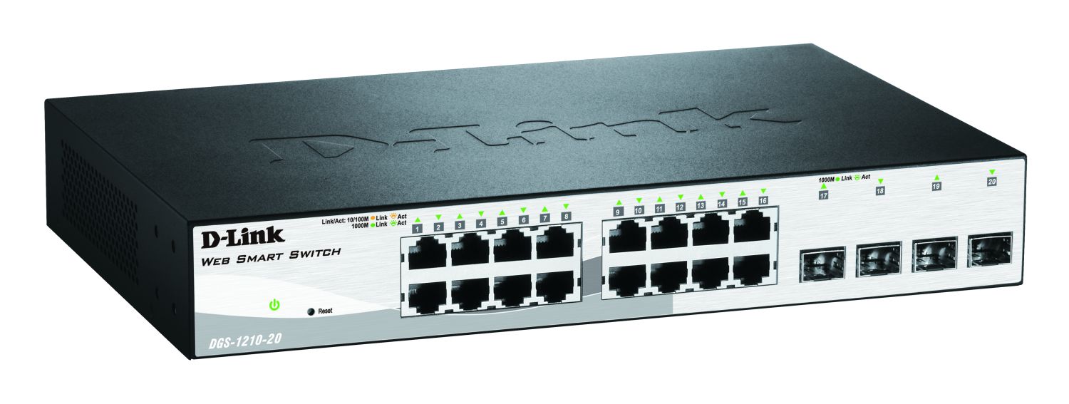 DLink Deutschland 20-Port Gigabit Switch Layer 2 managed DGS-1210-20/E