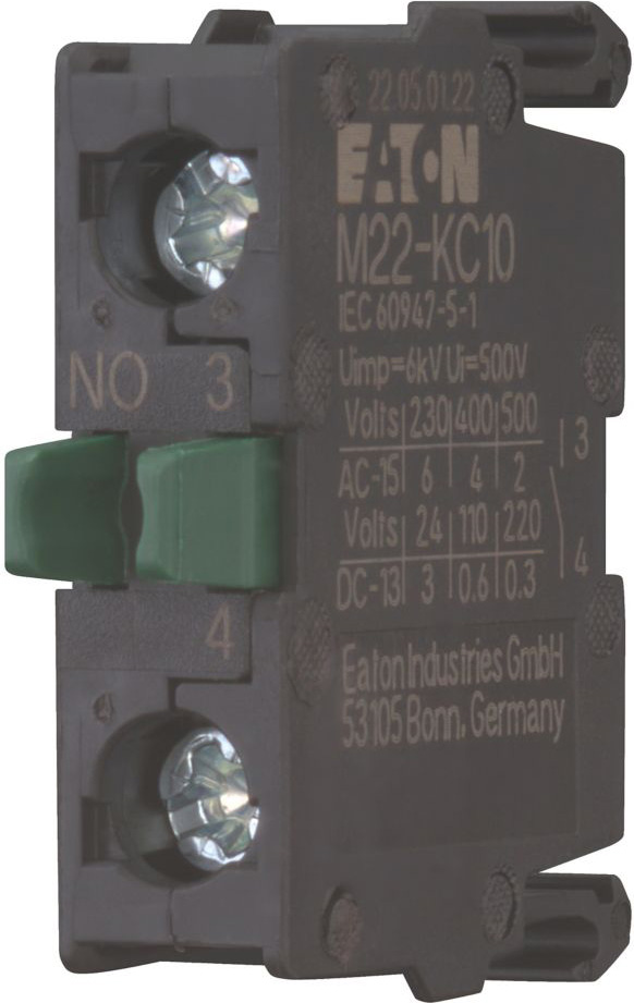 Eaton Kontaktelement 1S, Boden M22-KC10