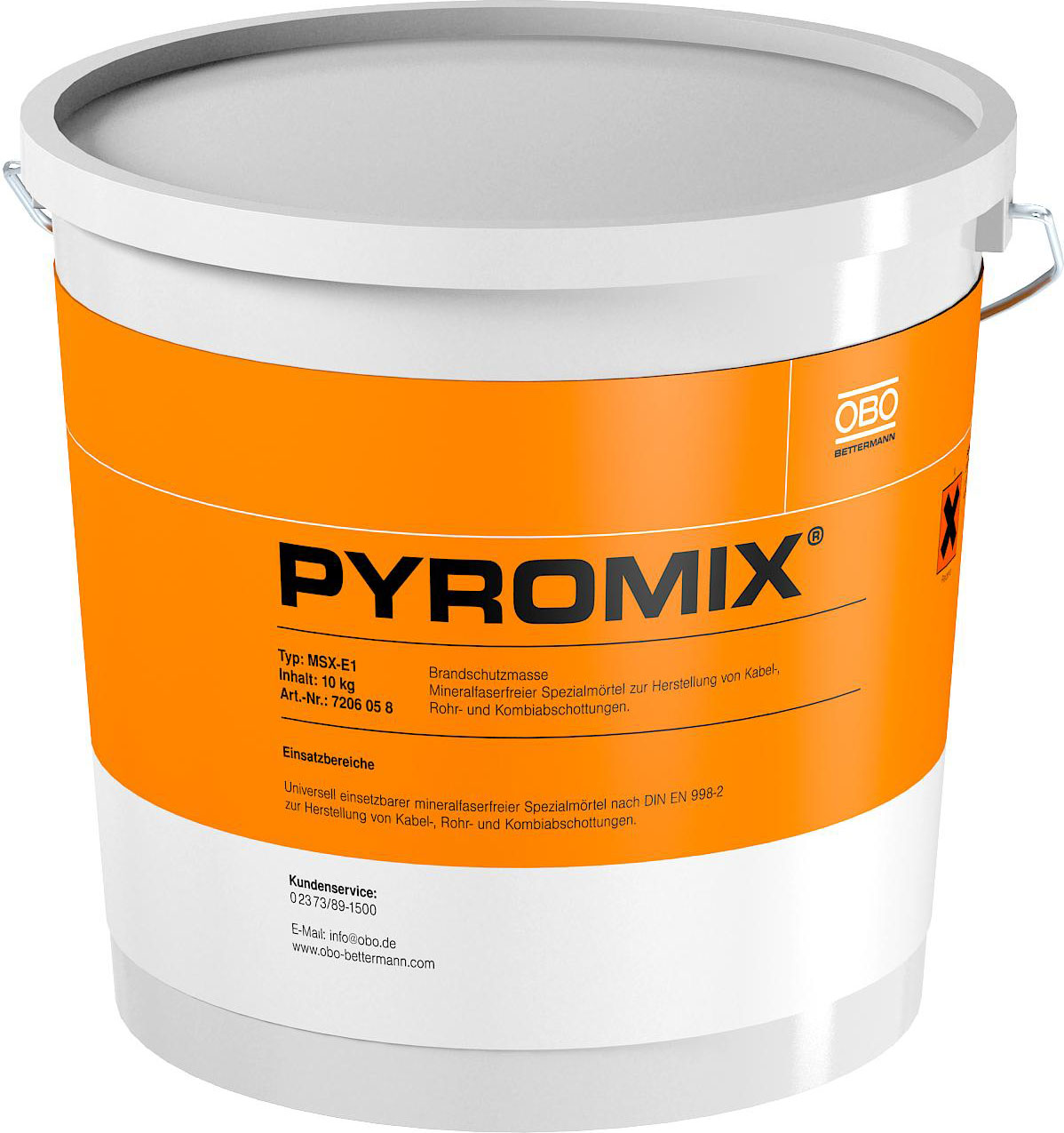 OBO Bettermann Vertr Brandschutzmörtel 10Kg f.Kombischott MSX-E1