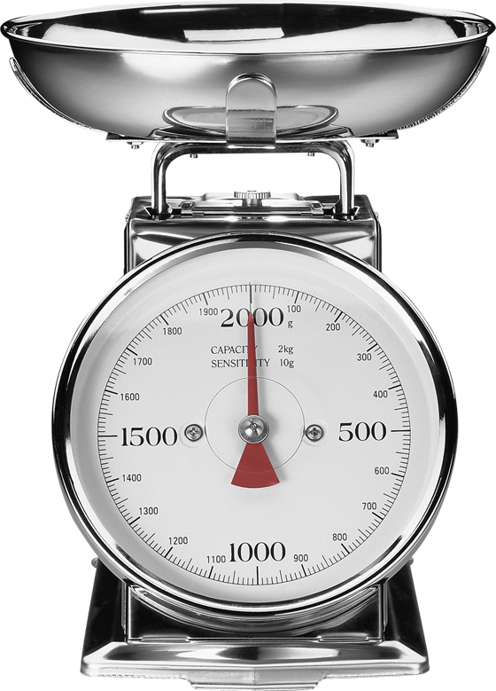 Gastroback Metall-Waage mit Schüsselaufs.2kg 30102