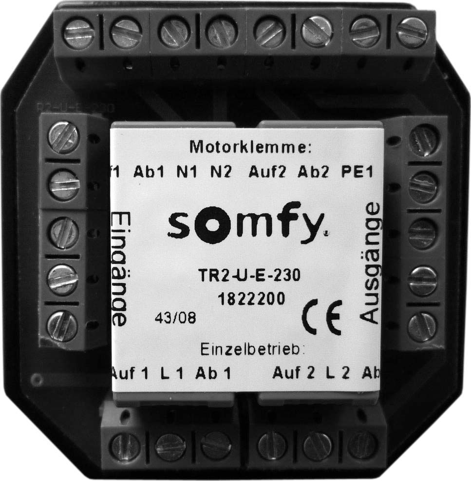 Somfy Trennrelais UP f. zwei Antriebe TR2-U-E-230