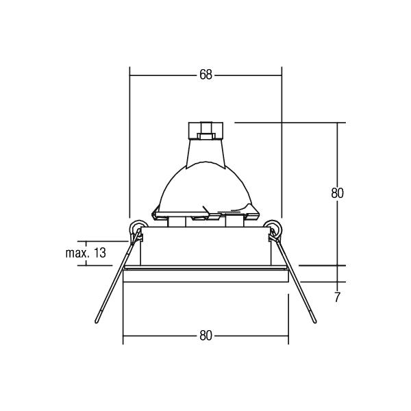 Brumberg Leuchten Einbauleuchte weiß GX5,3 50W 00206207