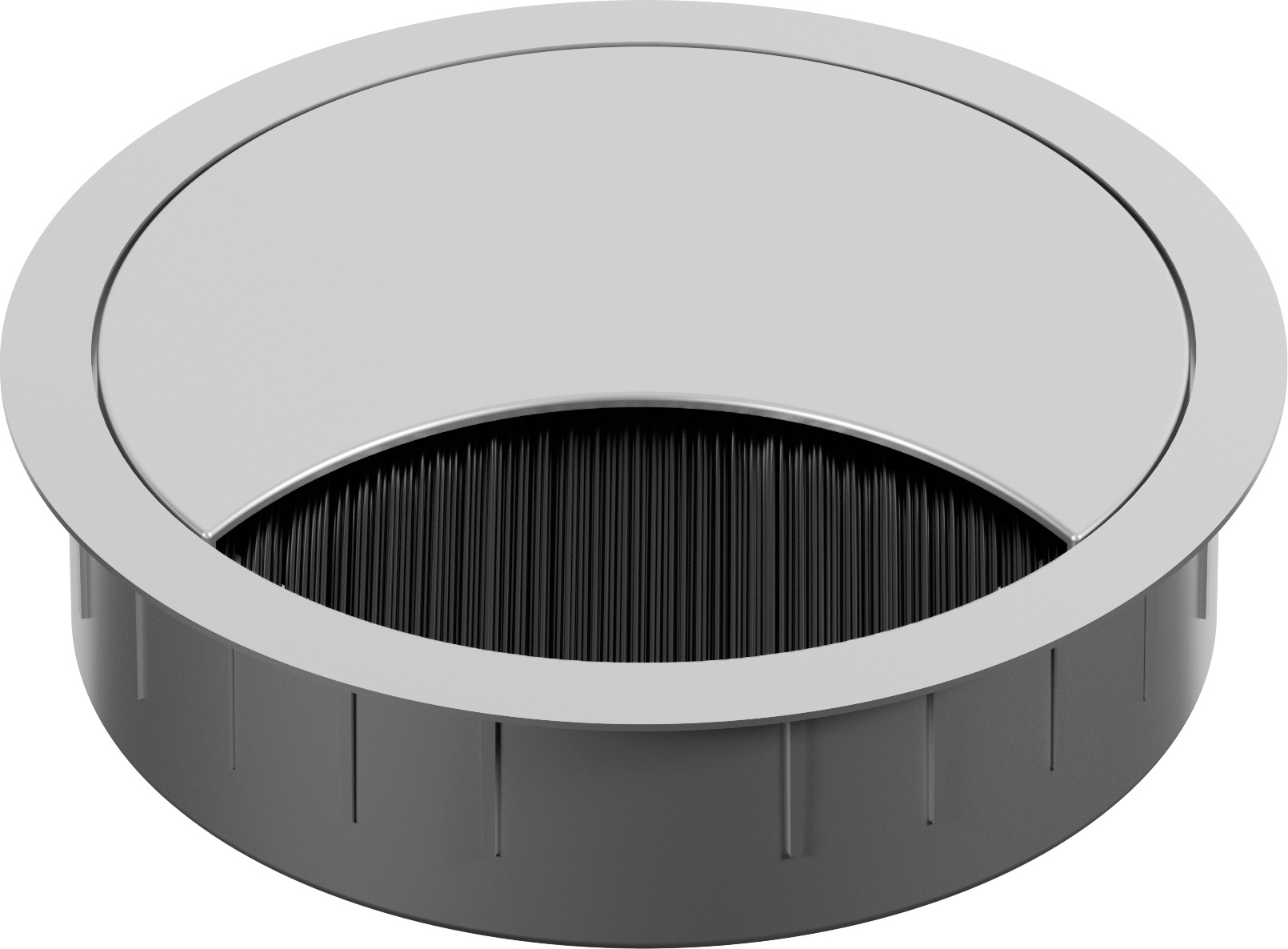 Bachmann Kabeldurchführung rund, silbergrau 930.300