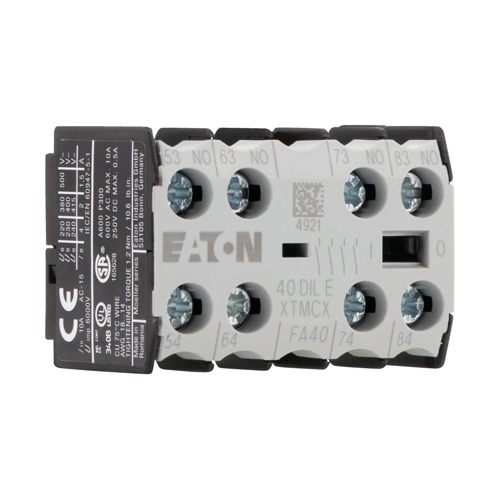 Eaton (Moeller) Hilfsschalterbaustein 4S,Zentral-Aufbau 40DILE Eaton (Moeller) Hilfsschalterbaustein 4S,Zentral-Aufbau 40DILE