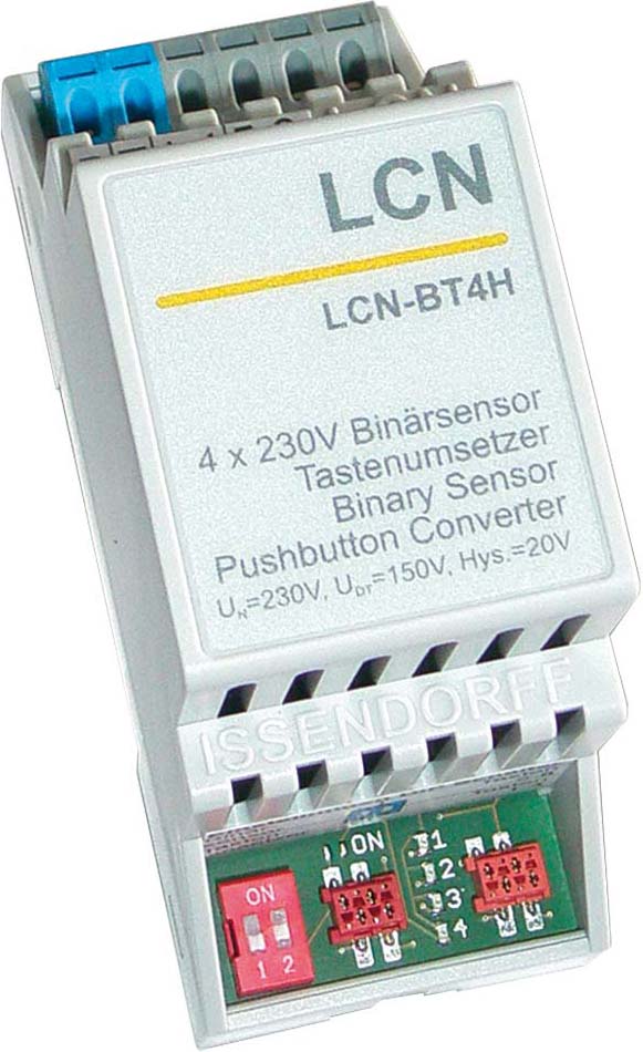 Issendorff Tasten-/Binärsensor 4-f. 230V f.Hutschi. LCN - BT4H