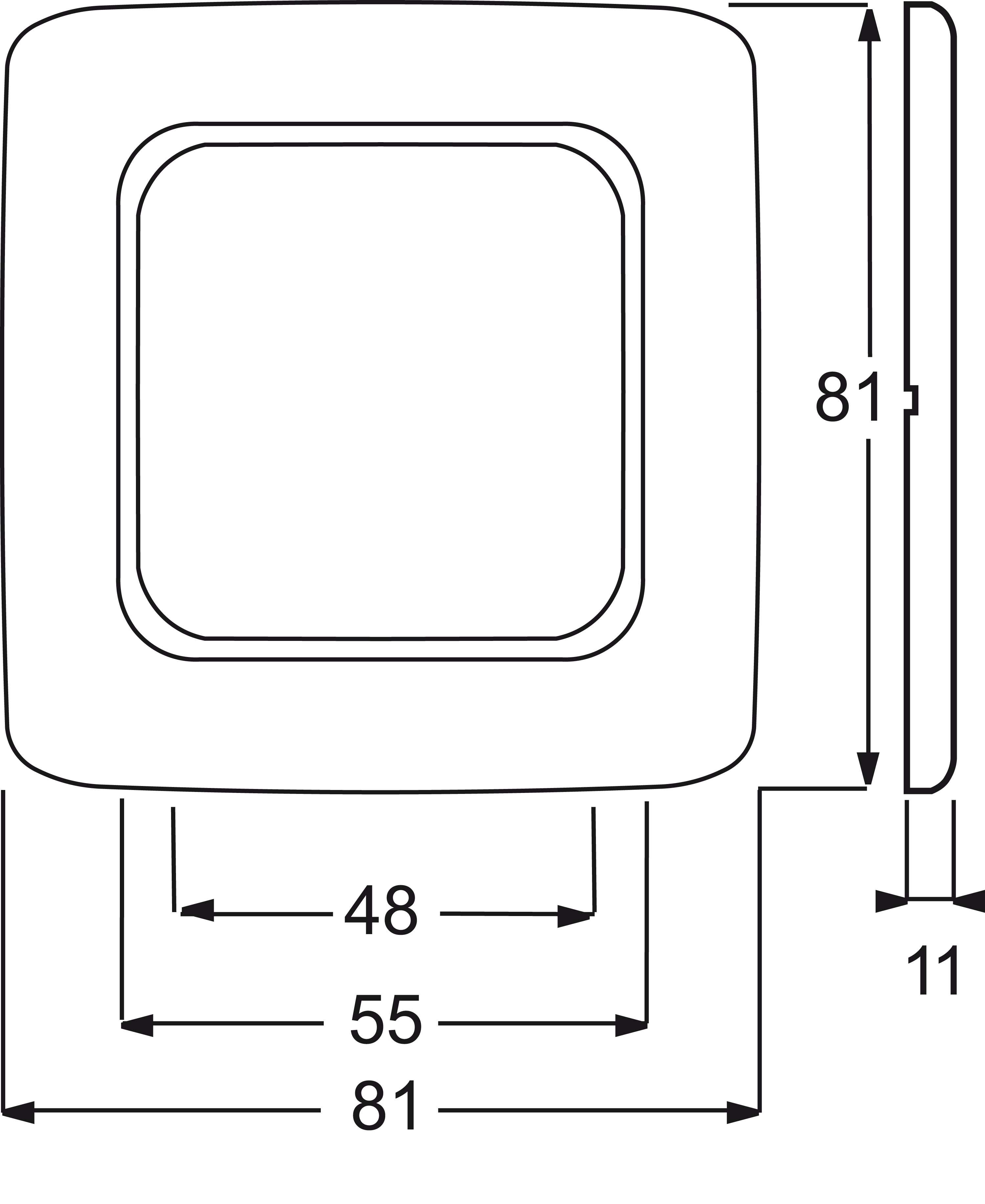 Busch-Jaeger Rahmen 1-fach aws, senk.+ waager. 2511-214