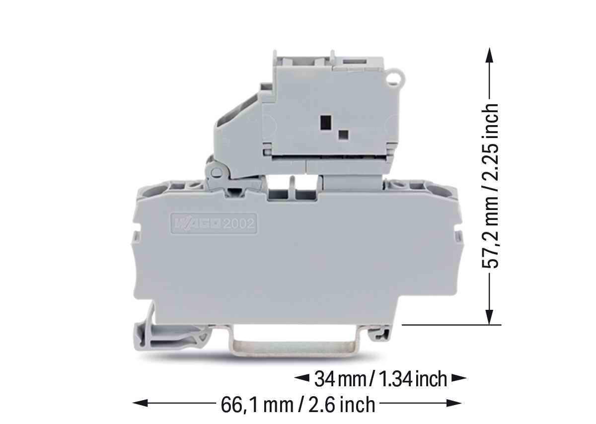 WAGO GmbH & Co. KG Sicherungsklemme 0,25-2,5qmm grau 2002-1611