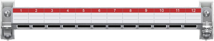 Striebel&John Patchpanel 12 Module E-Datoder Keystone ZEP12