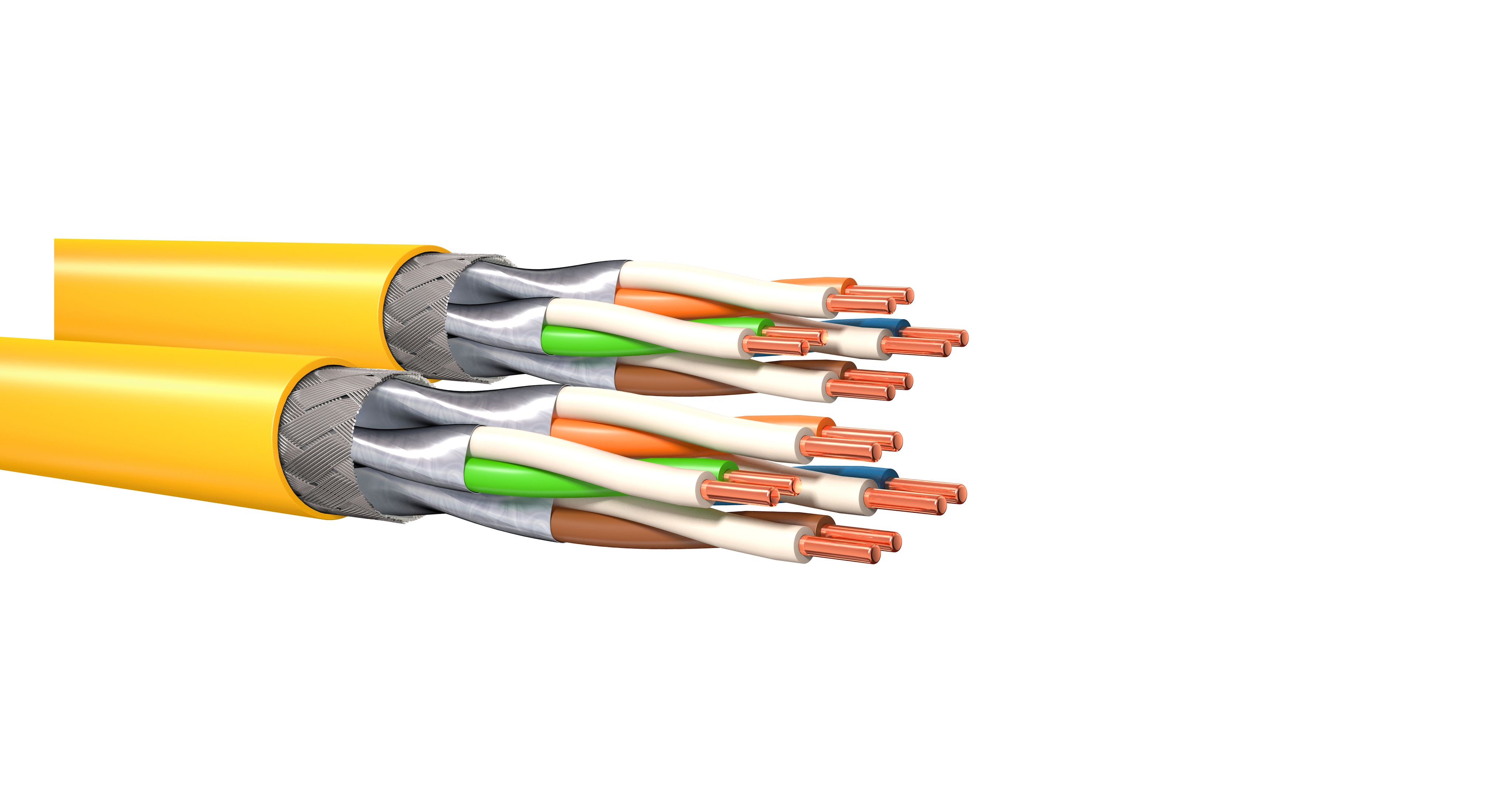 500 M KERPEN DATACOM MegaLine F10-115 Kat.7A 8P S/FTP AWG23 gelb F10-115 DX-Dca-T500