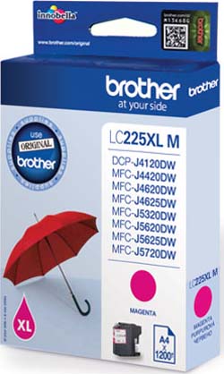 Brother Tintenpatrone magenta LC-225XLM