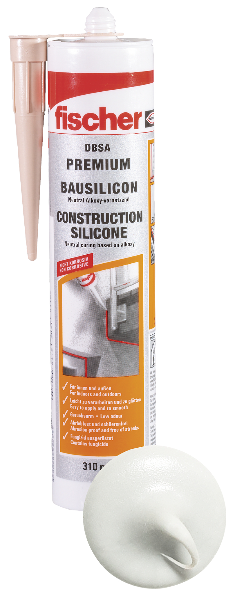 Fischer Deutschl. Bausilicon weiss DBSA W