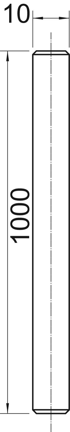 OBO Bettermann Vertr Gewindestange galv.vz TR M10 1M G