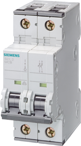 Siemens Dig.Industr. LS-Schalter B6A,2pol,T=70,10kA 5SY4206-6