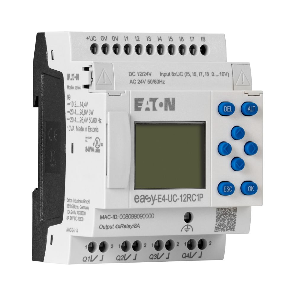 Eaton (Moeller) Steuerrelais easyE4 12/24V DC 24V AC EASY-E4-UC-12RC1P
