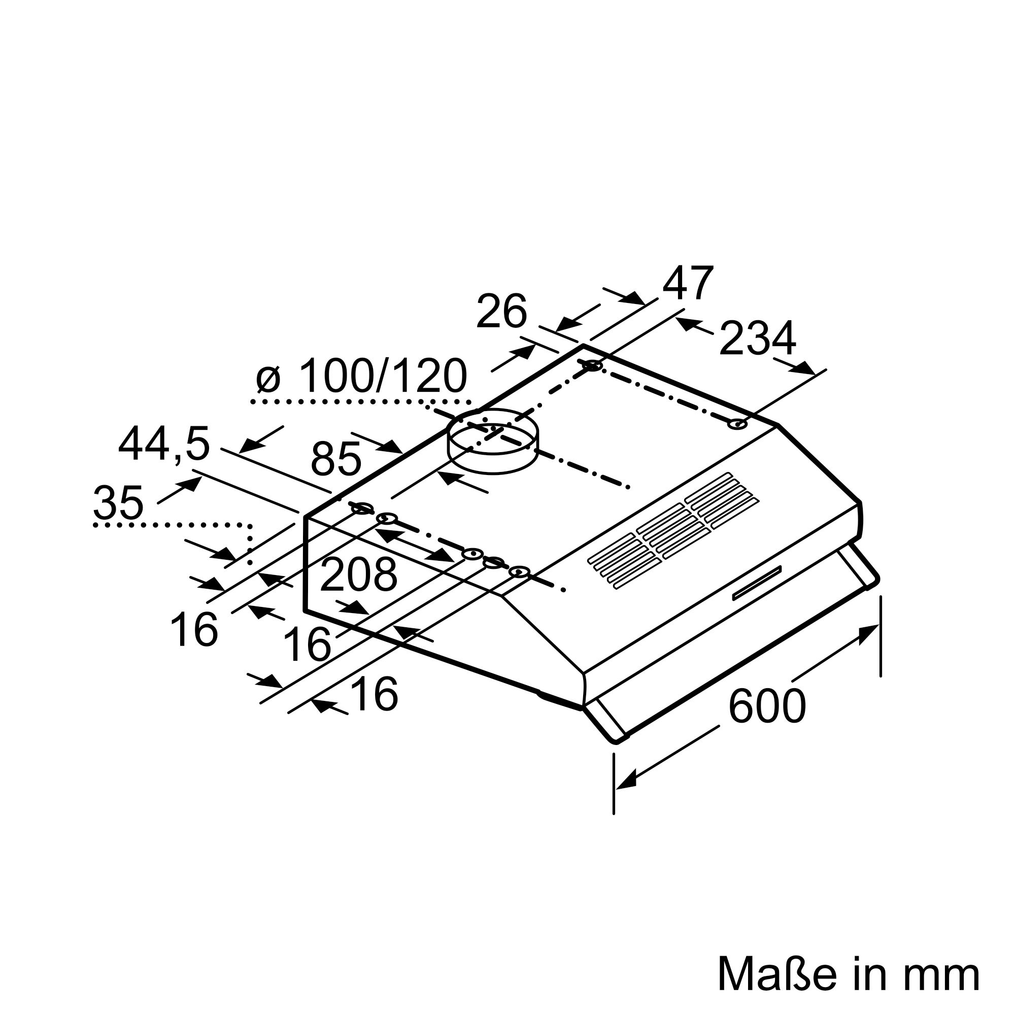Siemens MDA UB-Haube iQ100,60cm LU63LCC20