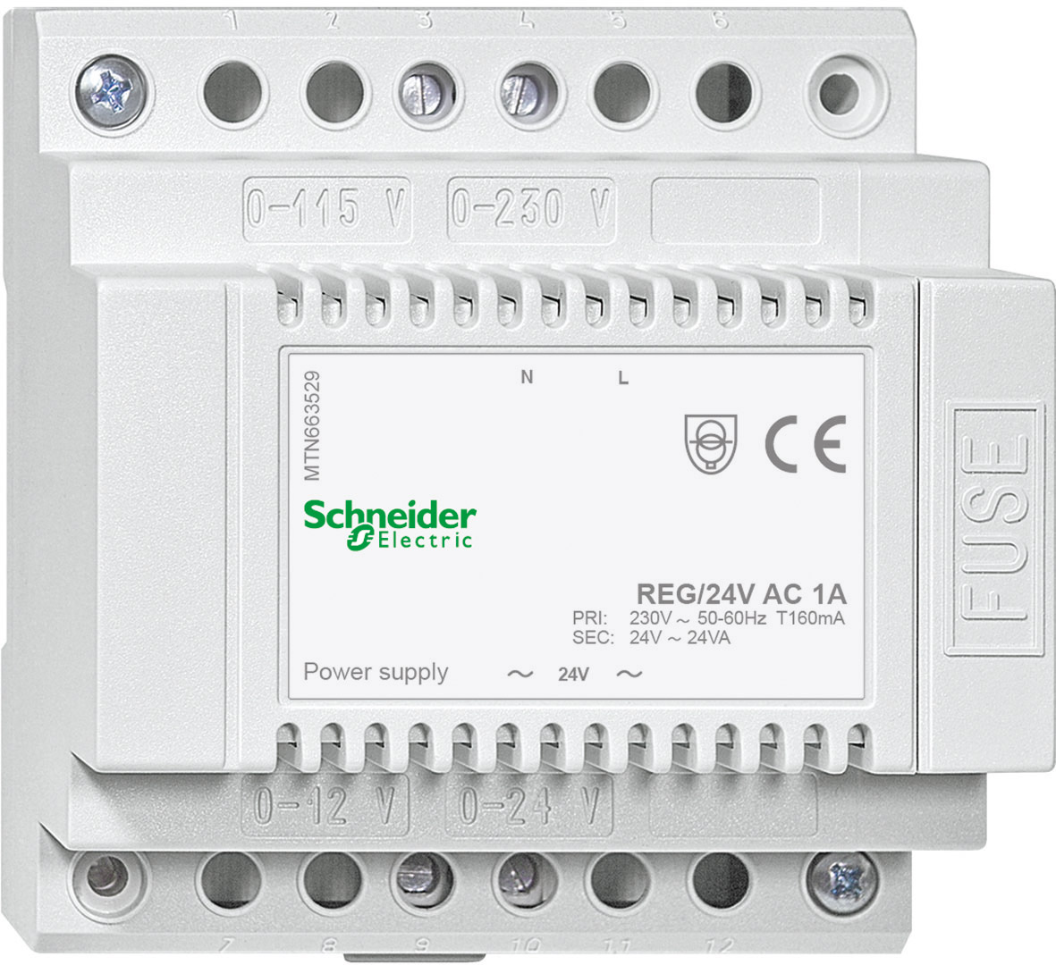 Schneider Electric Spannungsversorgung REG AC 24 V/1 A MTN663529