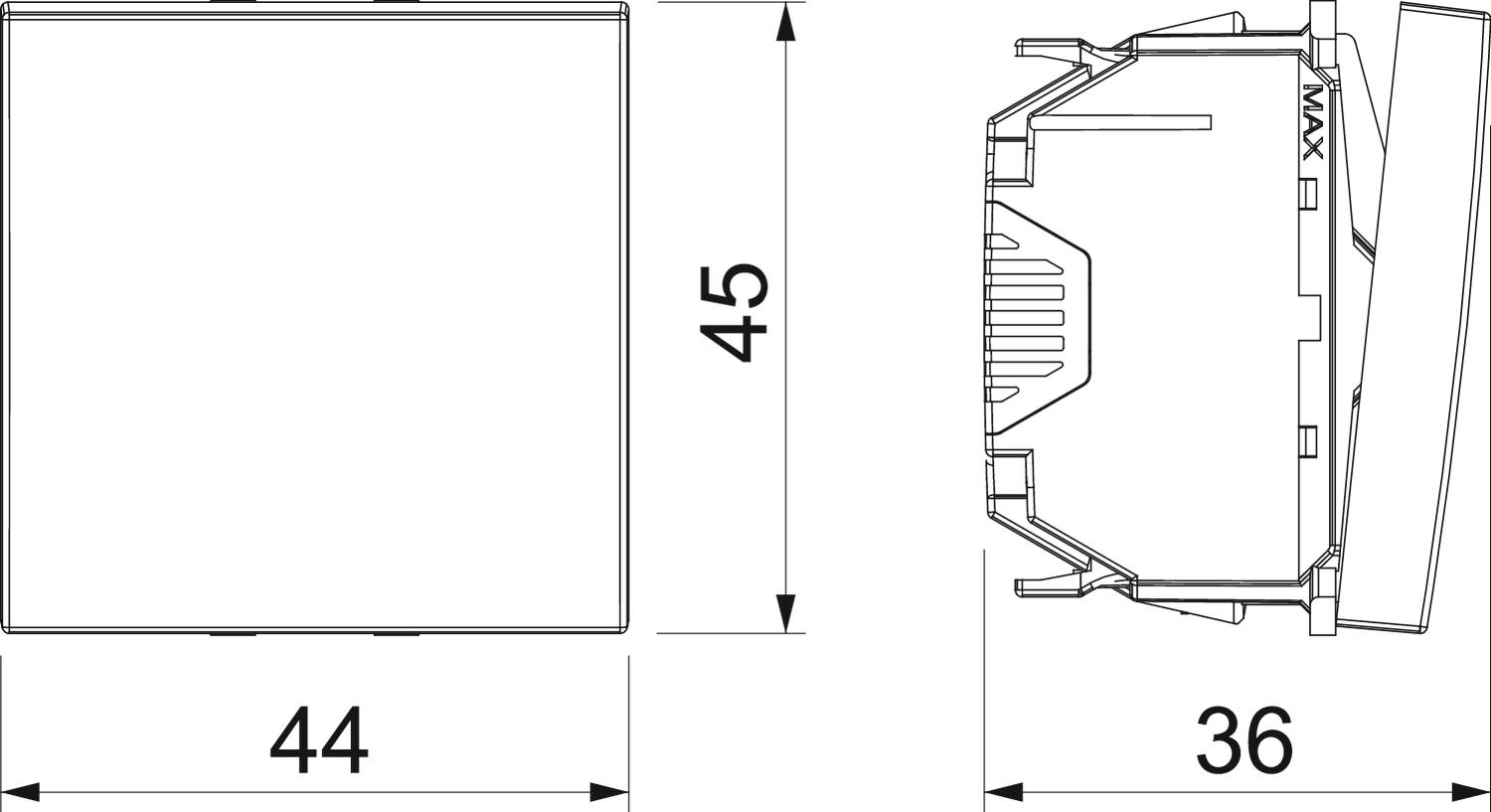 OBO Bettermann Vertr Aus-/Wechselschalter reinweiß WS-UB RW1