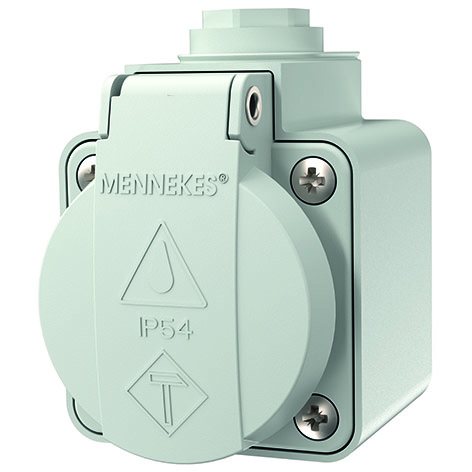 Mennekes Schuko-Aufbau-Steckdose 16A,2p+E,230V 10081