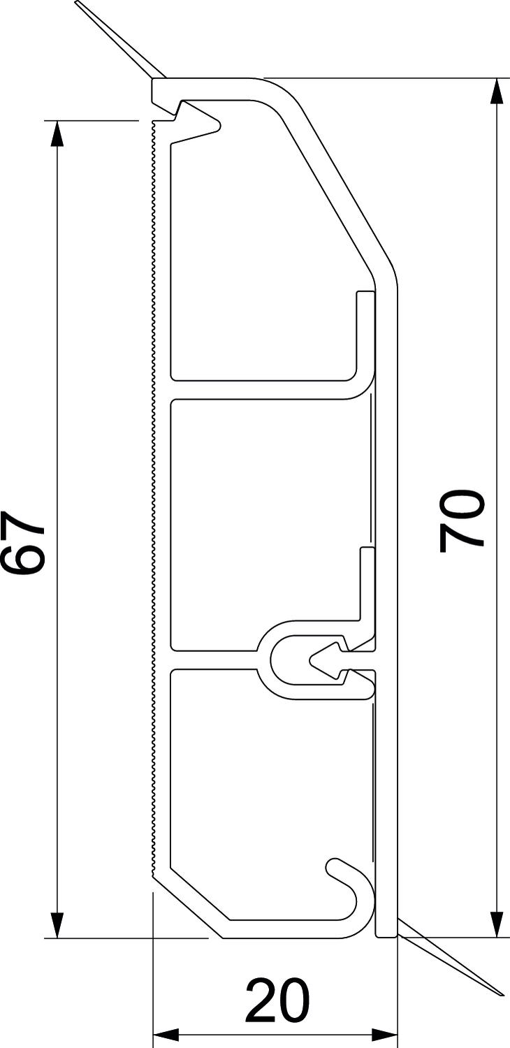 Rehau SL-L Kanal 20/70 rws SLL 2070 rws