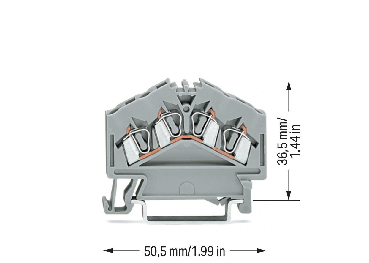 WAGO GmbH & Co. KG Durchgangsklemme gr 0,08-2,5qmm 280-646