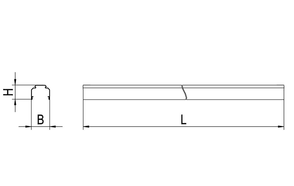 Ridi-Leuchten Tragschiene weiß L=4500mm 7-polig VLTM 4500-7