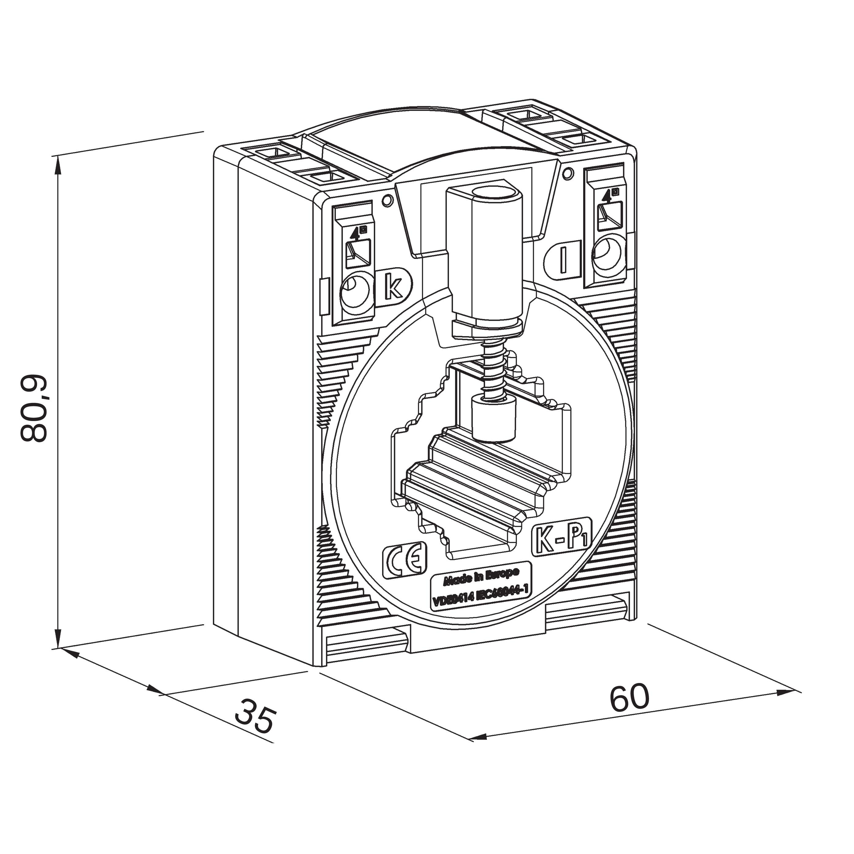 WAGO GmbH & Co. KG Aufsteck-Stromwandler 400A/5A 855-305/400-1001