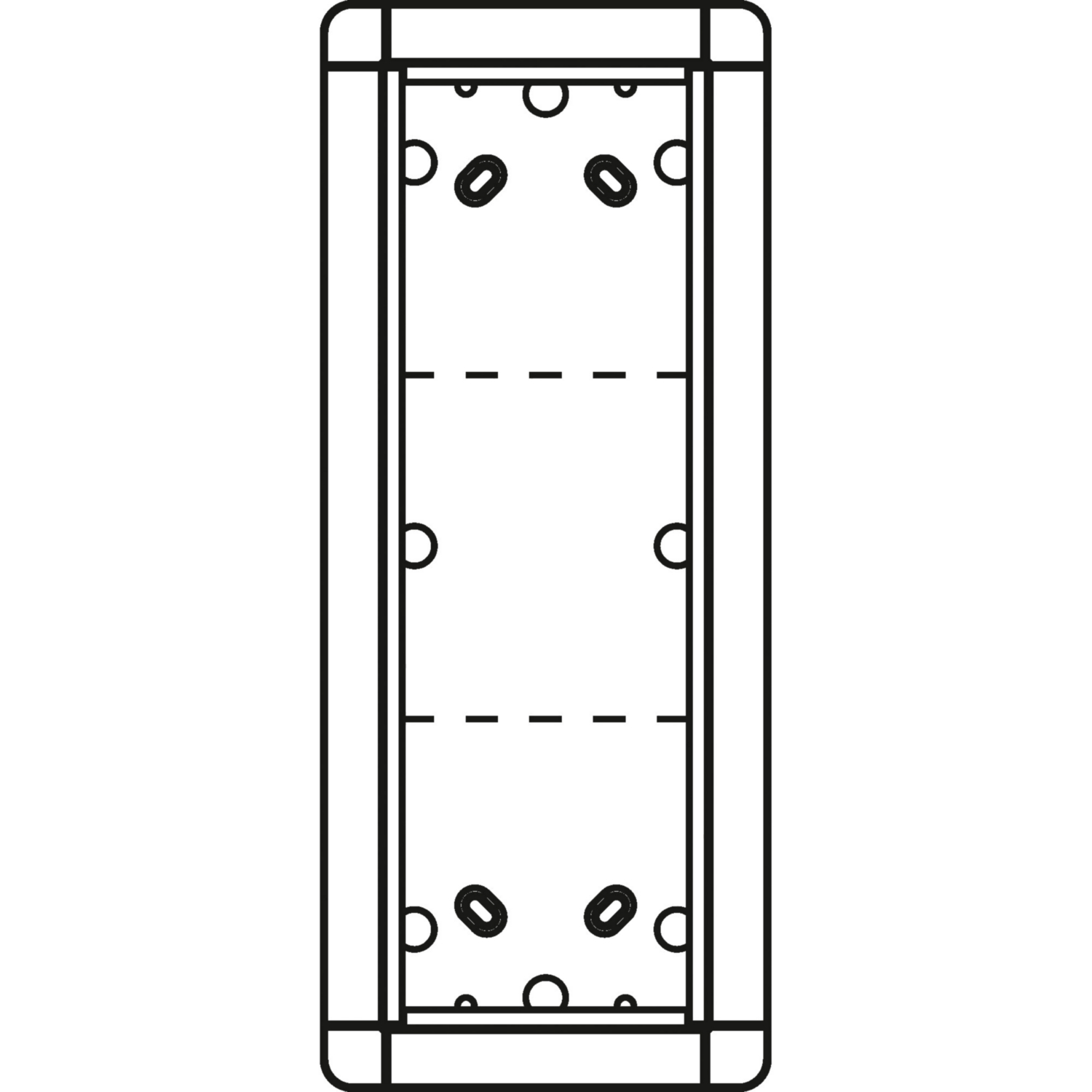 Ritto Portier AP-Rahmen ws 3-fach, 133x326mm 1883370