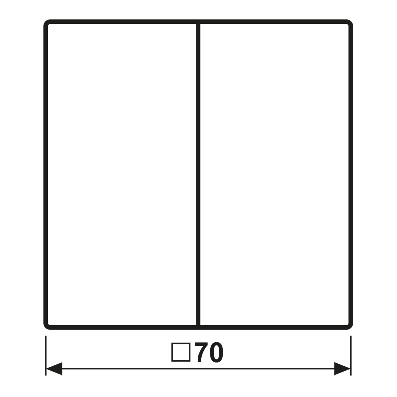 Jung Wippe Symbole sw für Taster LS 995 P SW