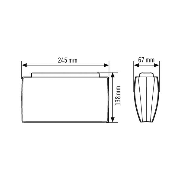 ESYLUX Notleuchte 24m EKW 4W SLE/SLFEL#EN10061813