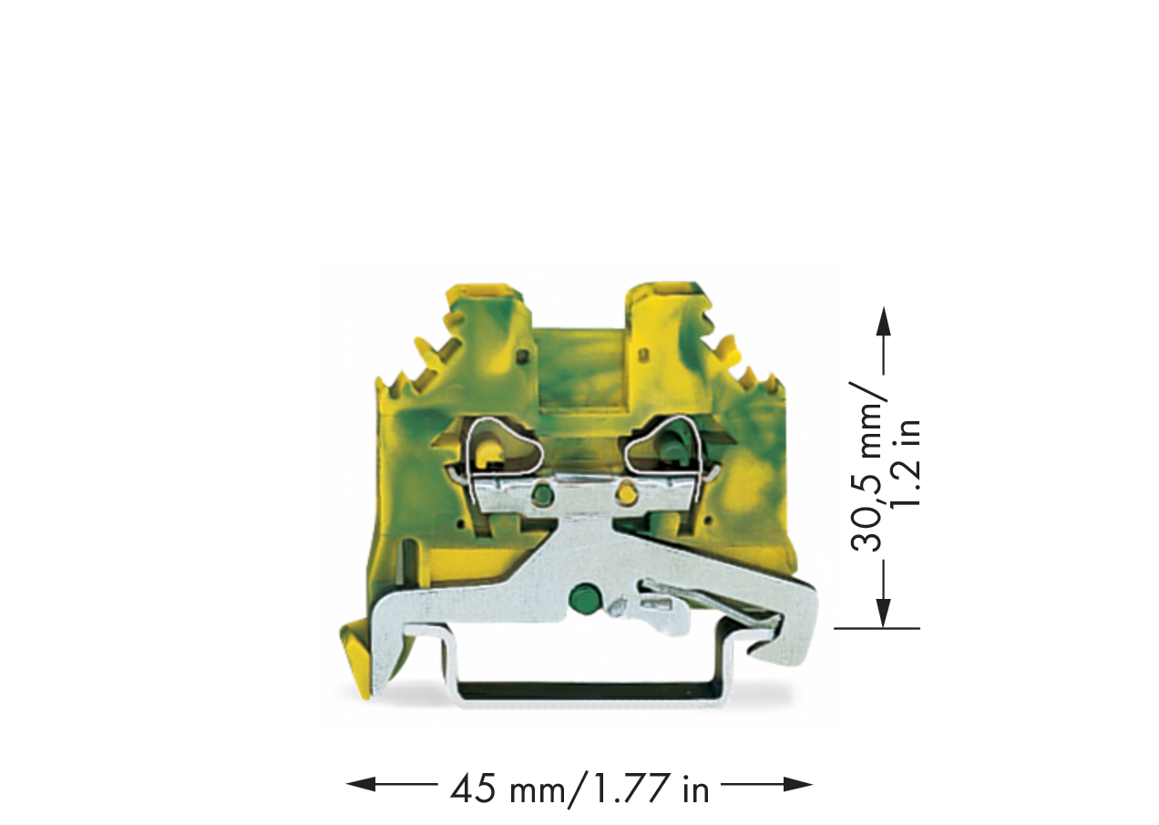 WAGO GmbH & Co. KG Schutzleiterklemme 0,08-2,5mmq gn/gelb 280-107